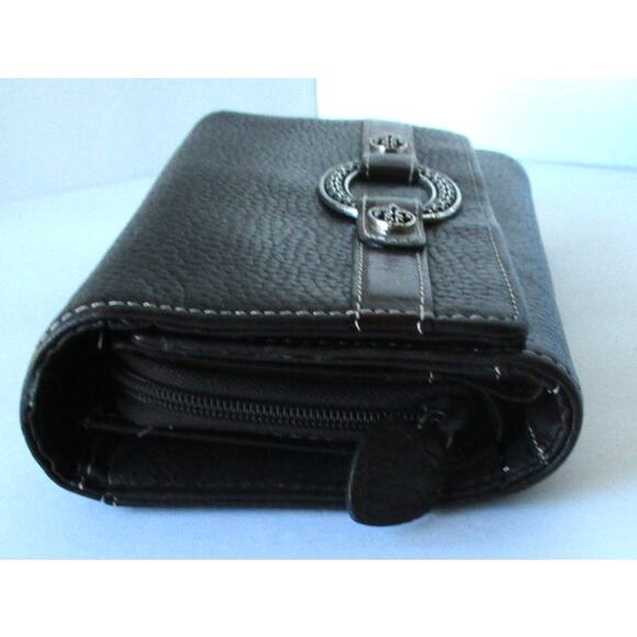 Brighton Women's Brown Leather Wallet With Credit Card Slots & Checkbook - Picture 8 of 8